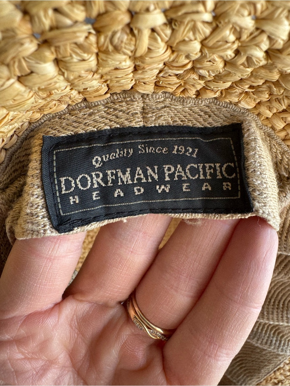 Vintage Women’s Straw Sun Hat - Natural Straw - Picture 4 of 10
